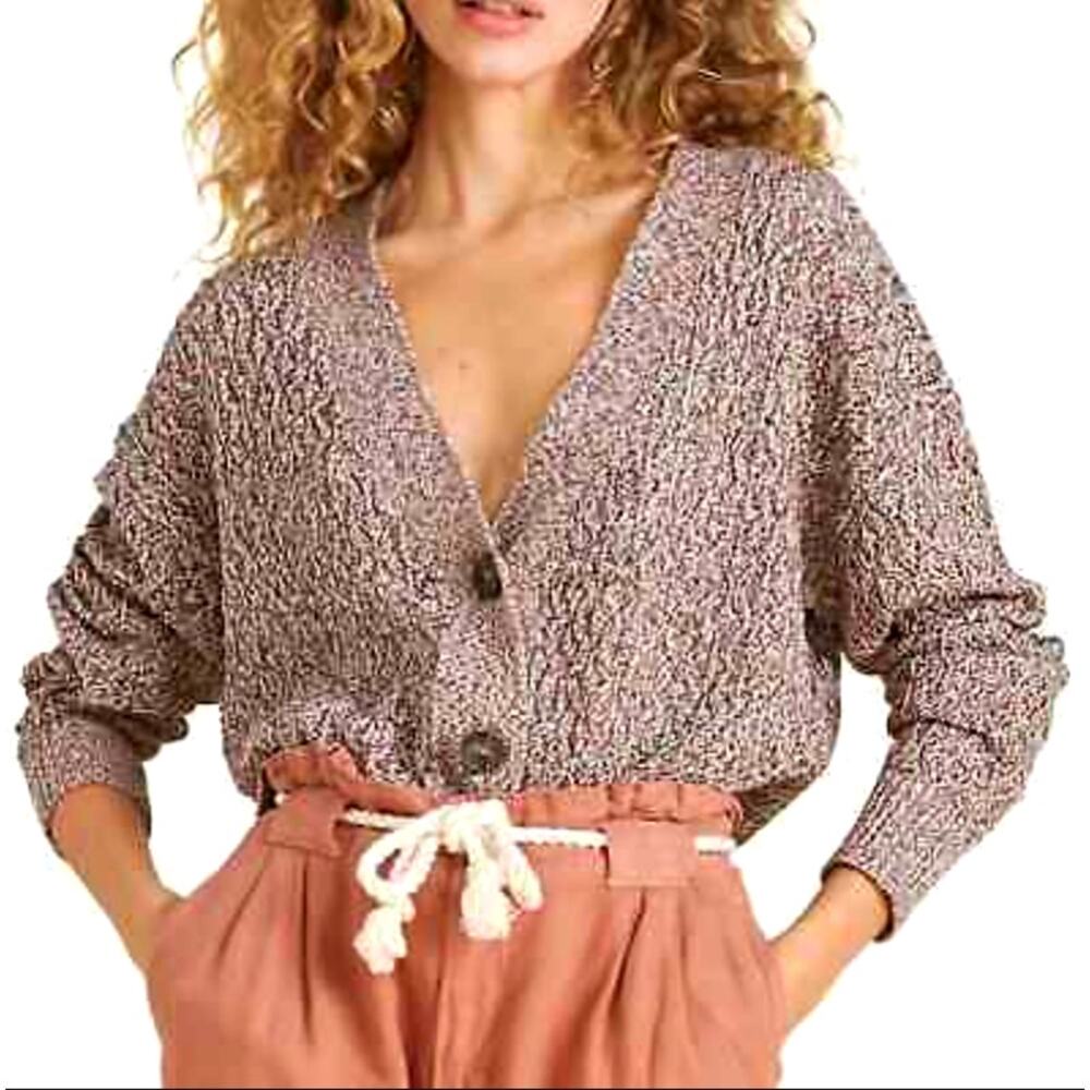 Veronica Beard Textured Gray Cardigan